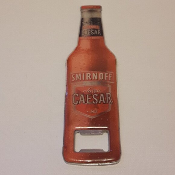 Retro Smirnoff Classic Caesar Bottle Opener Metal - Picture 1 of 2